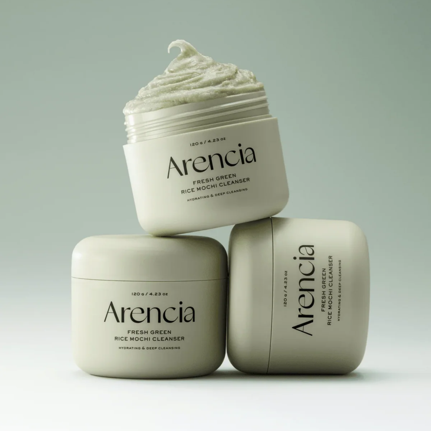 Arencia - Fresh Green Rice Mochi Cleanser - Detergente viso Mochi al tè verde purificante e riequilibrante