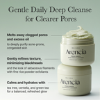 Arencia – Fresh Green Rice Mochi Cleanser - Detergente viso Mochi al tè verde purificante e riequilibrante