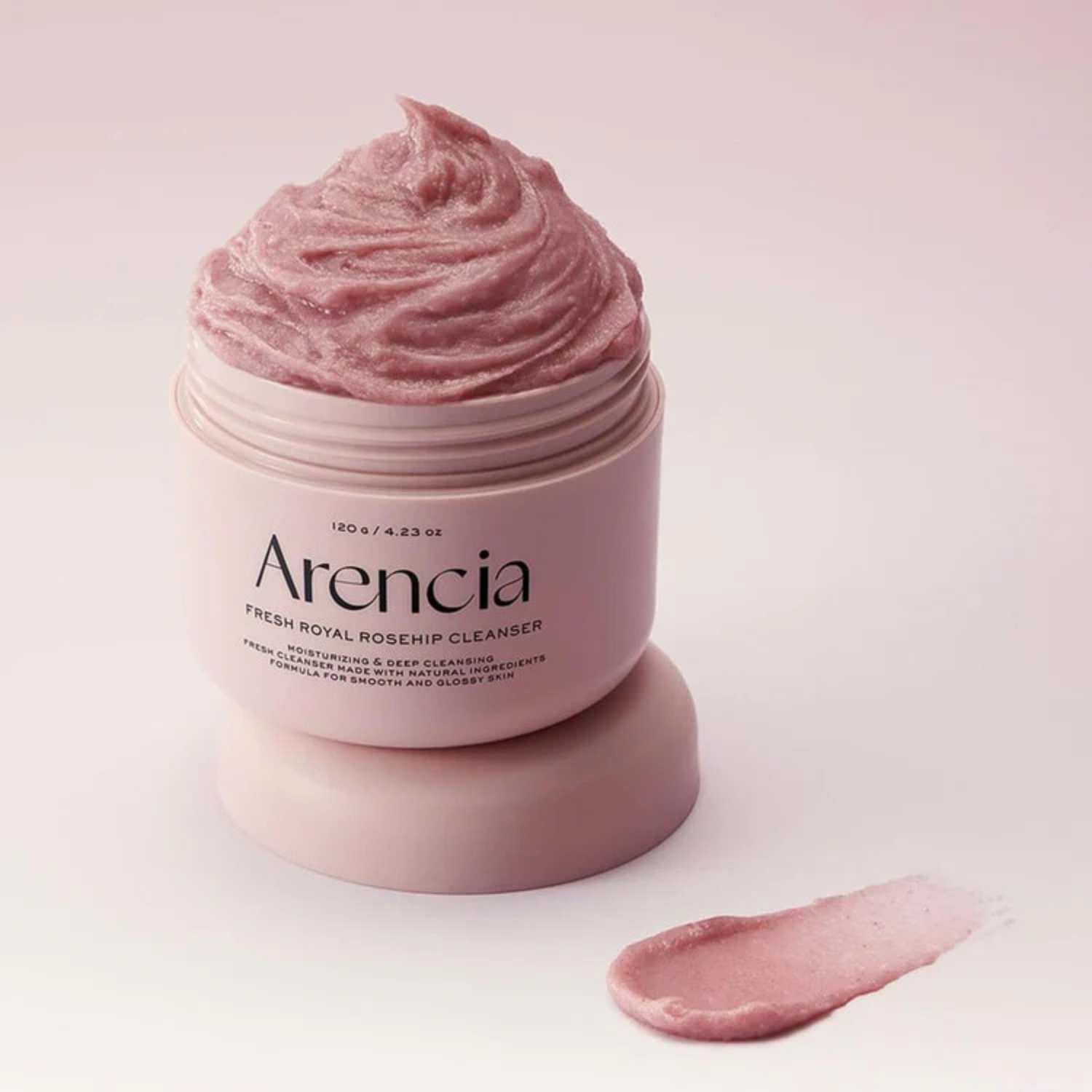 Arencia - Fresh Rosehip Rice Mochi Cleanser - Detergente viso Mochi alla rosa canina rigenerante