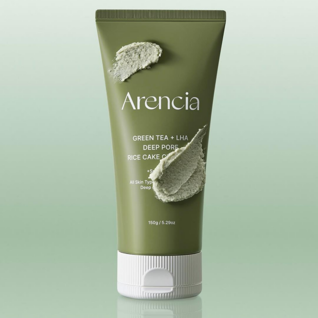 Arencia - Green Tea + LHA Deep Pore Rice Cake Cleanser - Detergente viso al tè verde purificante