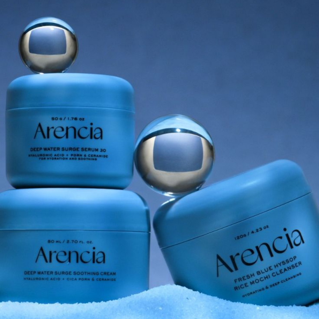 Arencia - Fresh Blue Hyssop Rice Mochi Cleanser - Detergente viso Mochi all’issopo blu lenitivo