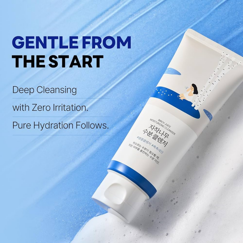 ROUND LAB - Birch Juice Moisturizing Cleanser - Detergente viso idratante alla linfa di betulla