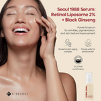 K-SECRET – KSECRET - SEOUL 1988 Serum : Retinal Liposome 2% + Black Ginseng - Siero viso anti-età rassodante