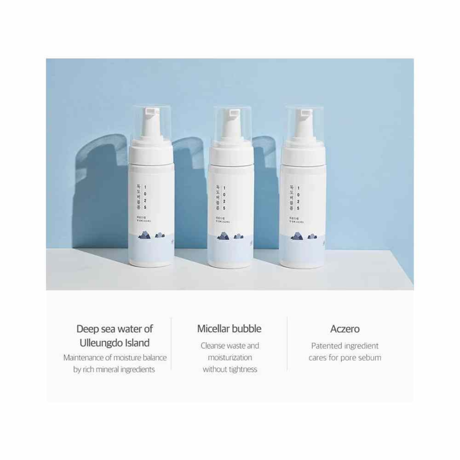 ROUND LAB - 1025 Dokdo Bubble Foam - Mousse detergente viso