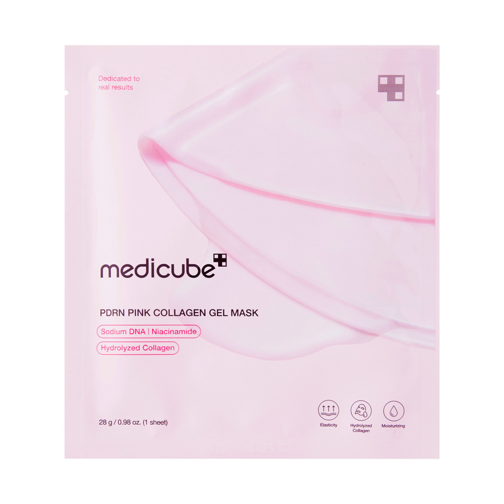 Medicube - PDRN Pink Collagen Gel Mask - Maschera viso al collagene e PDRN rassodante e idratante