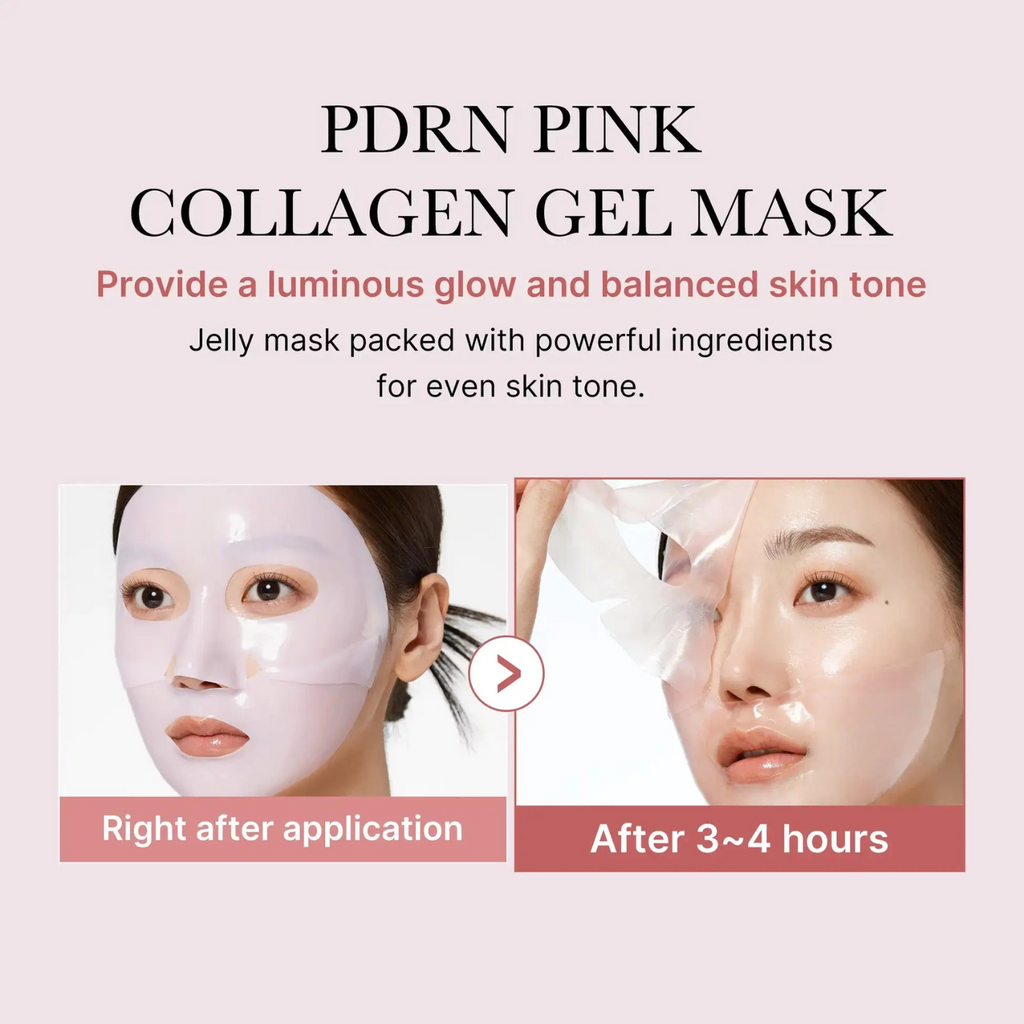 Medicube - PDRN Pink Collagen Gel Mask - Maschera viso al collagene e PDRN rassodante e idratante