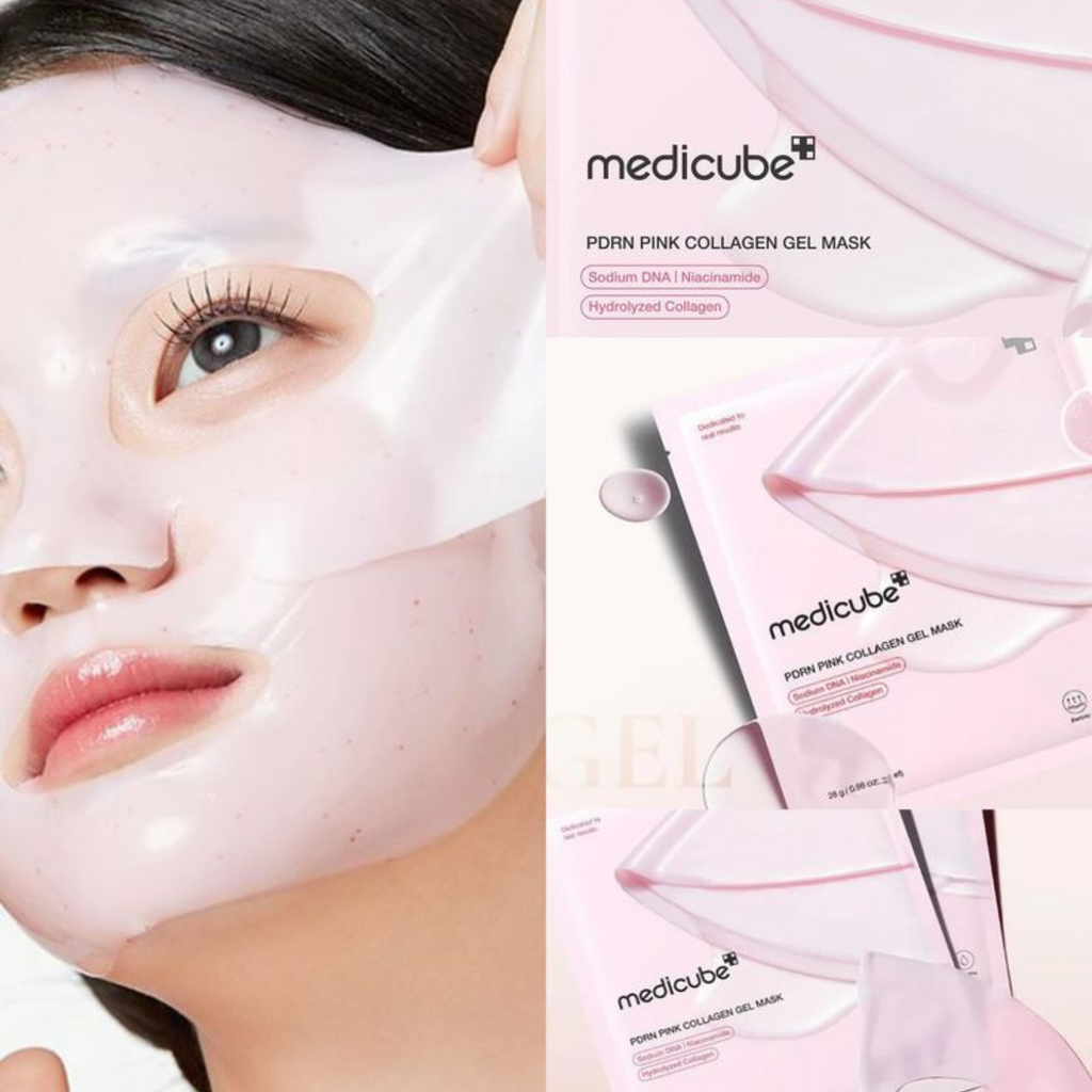 Medicube - PDRN Pink Collagen Gel Mask - Maschera viso al collagene e PDRN rassodante e idratante