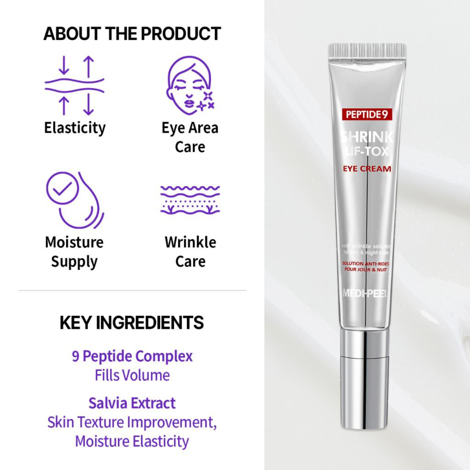 MEDI-PEEL - Peptide 9 Volume Lif-Tox Eye Cream - Crema contorno occhi anti-rughe