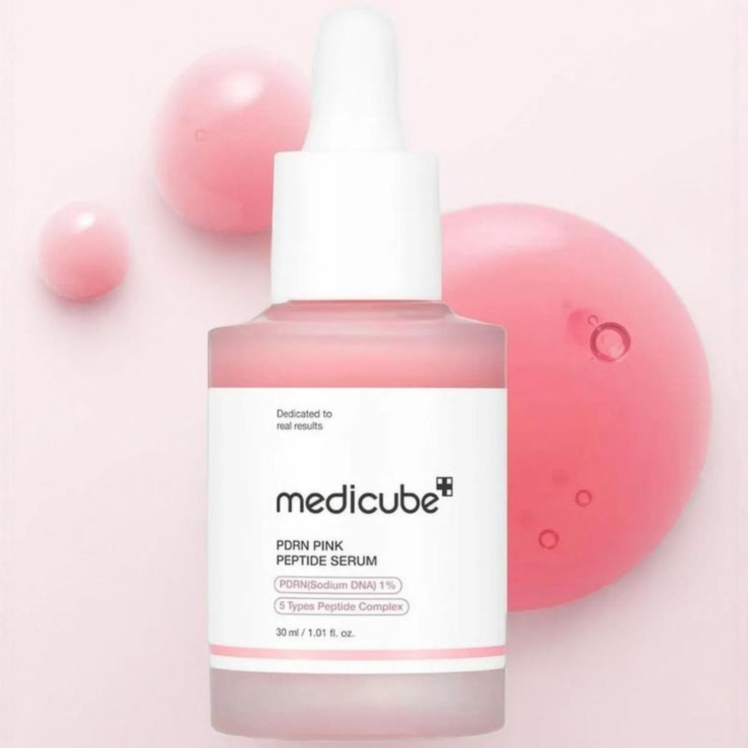 Medicube - PDRN Pink Peptide Serum - Siero viso anti-age rassodante con PDRN e peptidi
