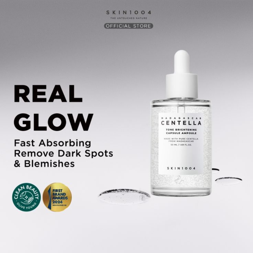 SKIN1004 - Madagascar Centella Tone Brightening Capsule Ampoule - Siero viso illuminante