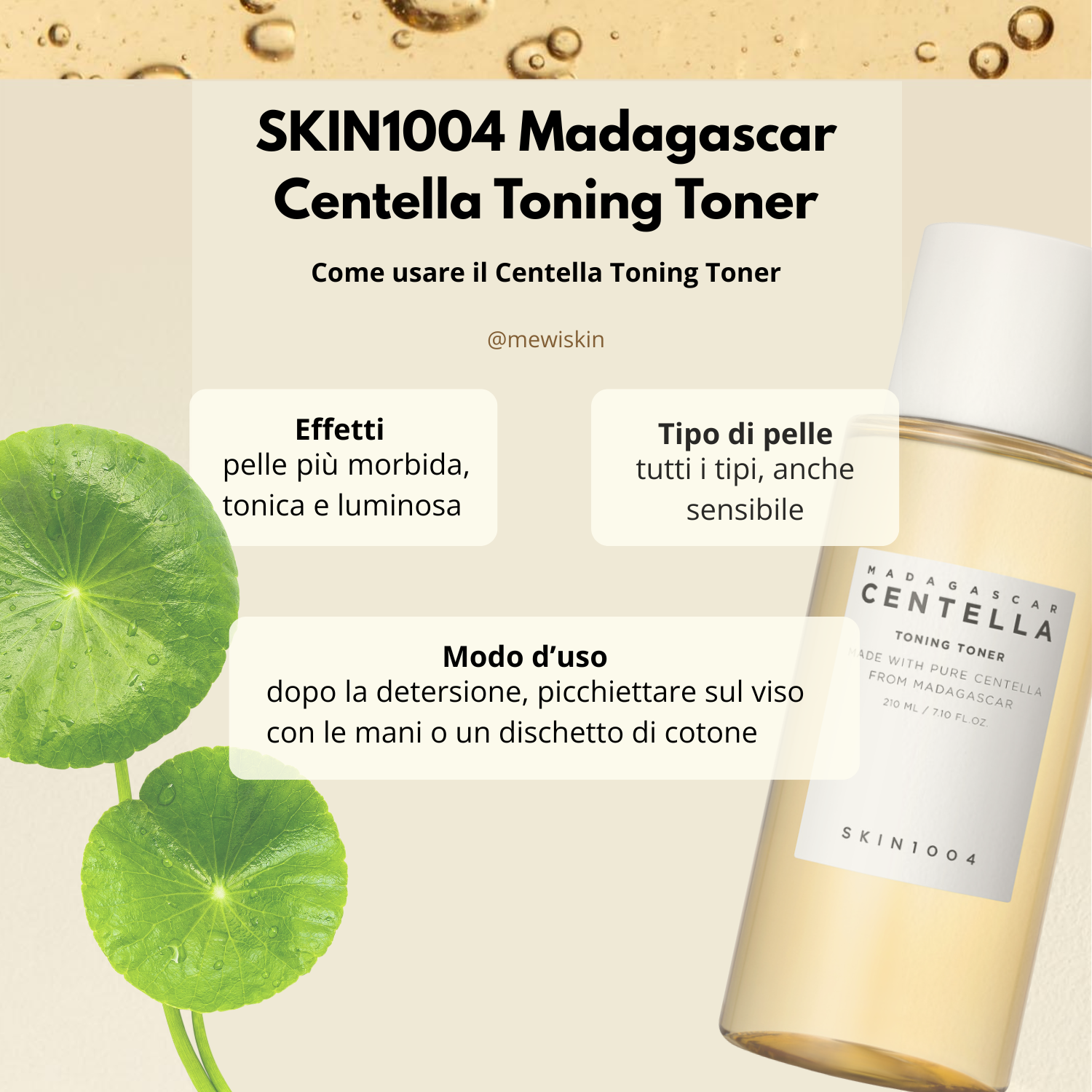 SKIN1004 - Madagascar Centella Toning Toner - Tonico viso alla centella