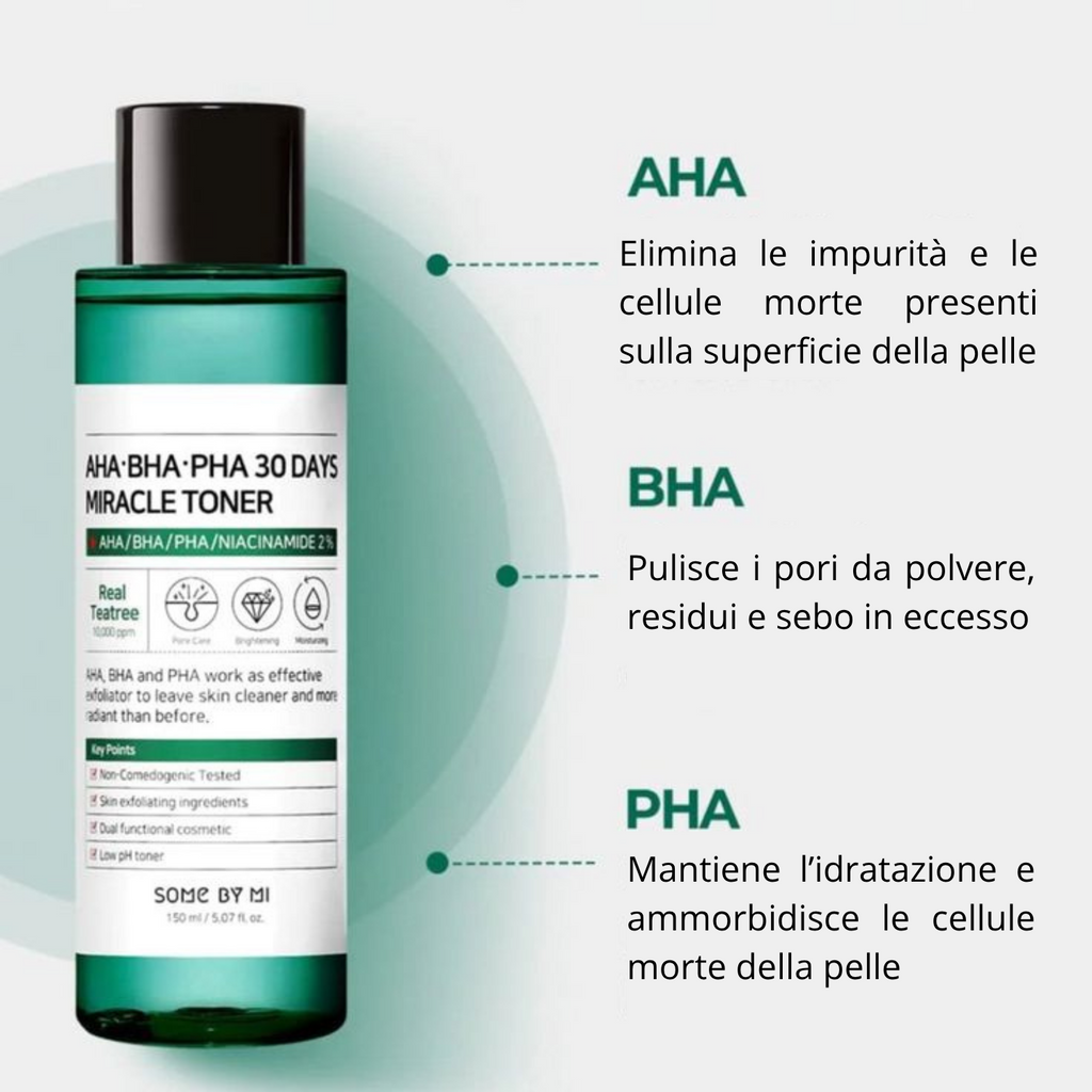 Some By Mi - AHA, BHA, PHA 30 Days Miracle Toner - Tonico viso anti-acne