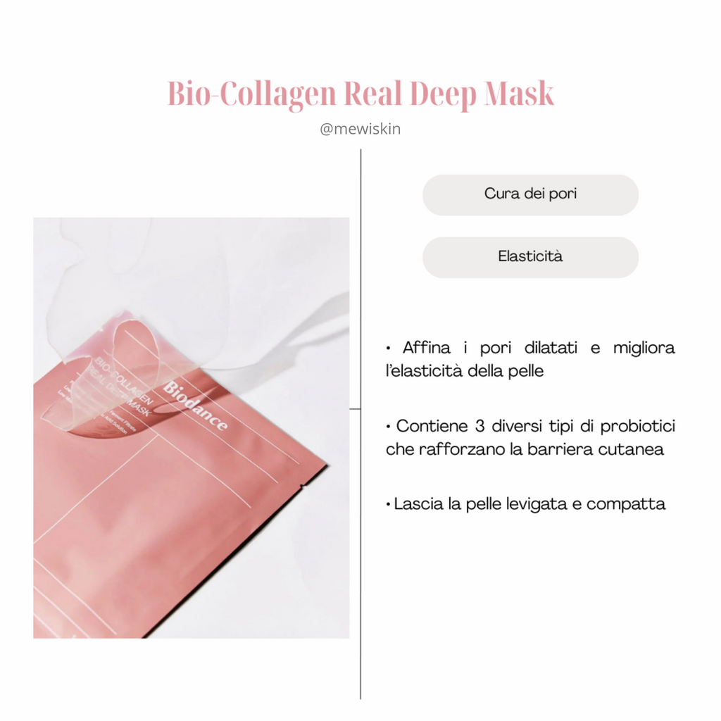 Biodance – Set 4× Bio-Collagen Real Deep Mask – Anti-Età, Idratante & Rassodante