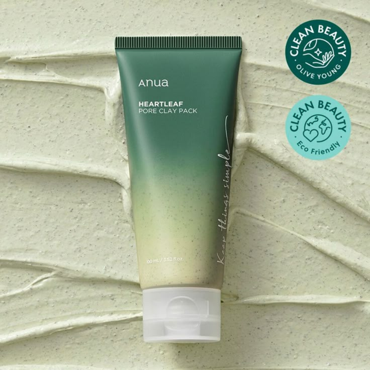Anua - Heartleaf Pore Clay Mask with Astragalus - Maschera viso purificante all'argilla
