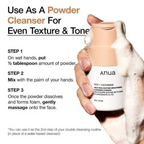 Anua – Rice Enzyme Brightening Cleansing Powder - Detergente viso in polvere enzimatica al riso