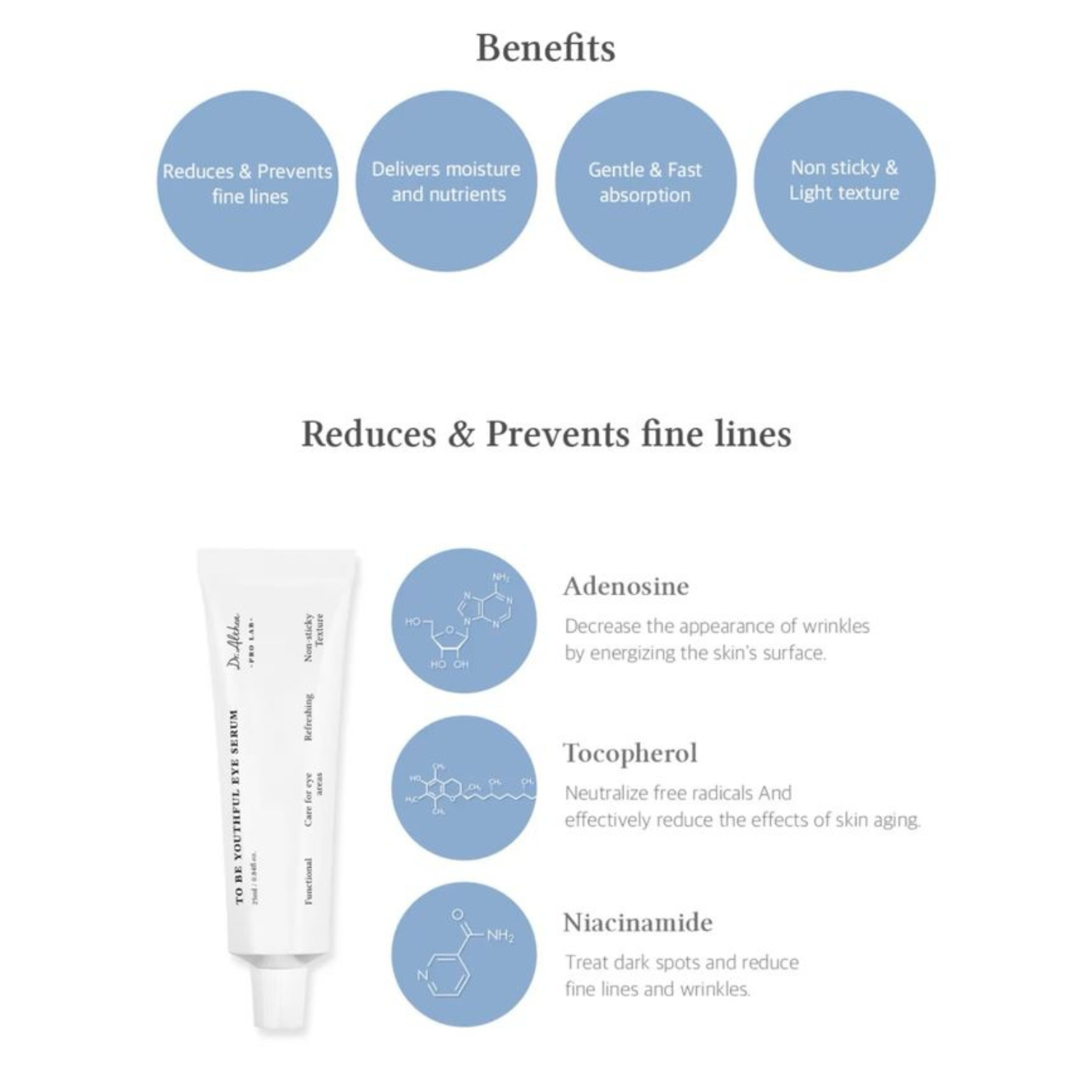 Dr. Althea – To Be Youthful Eye Serum - Siero contorno occhi anti-età