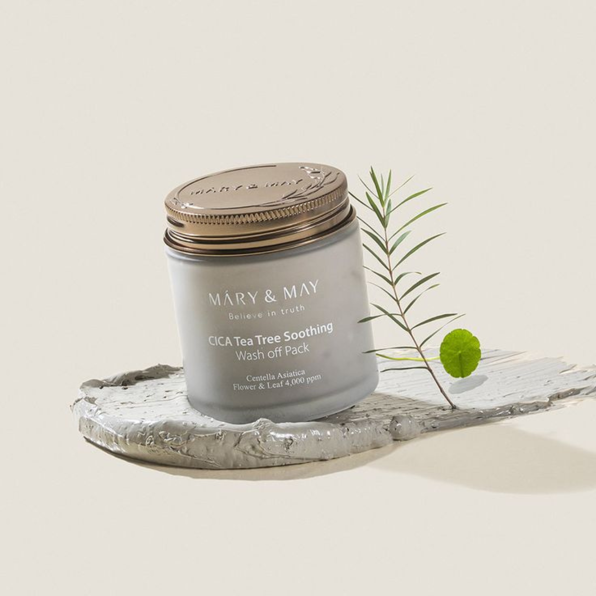 Mary&May - Cica Tea Tree Soothing Wash Off Mask - Maschera viso anti-imperfezioni all'argilla e tea tree