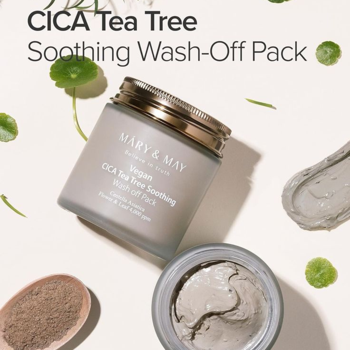 Mary&May - Cica Tea Tree Soothing Wash Off Mask - Maschera viso anti-imperfezioni all'argilla e tea tree