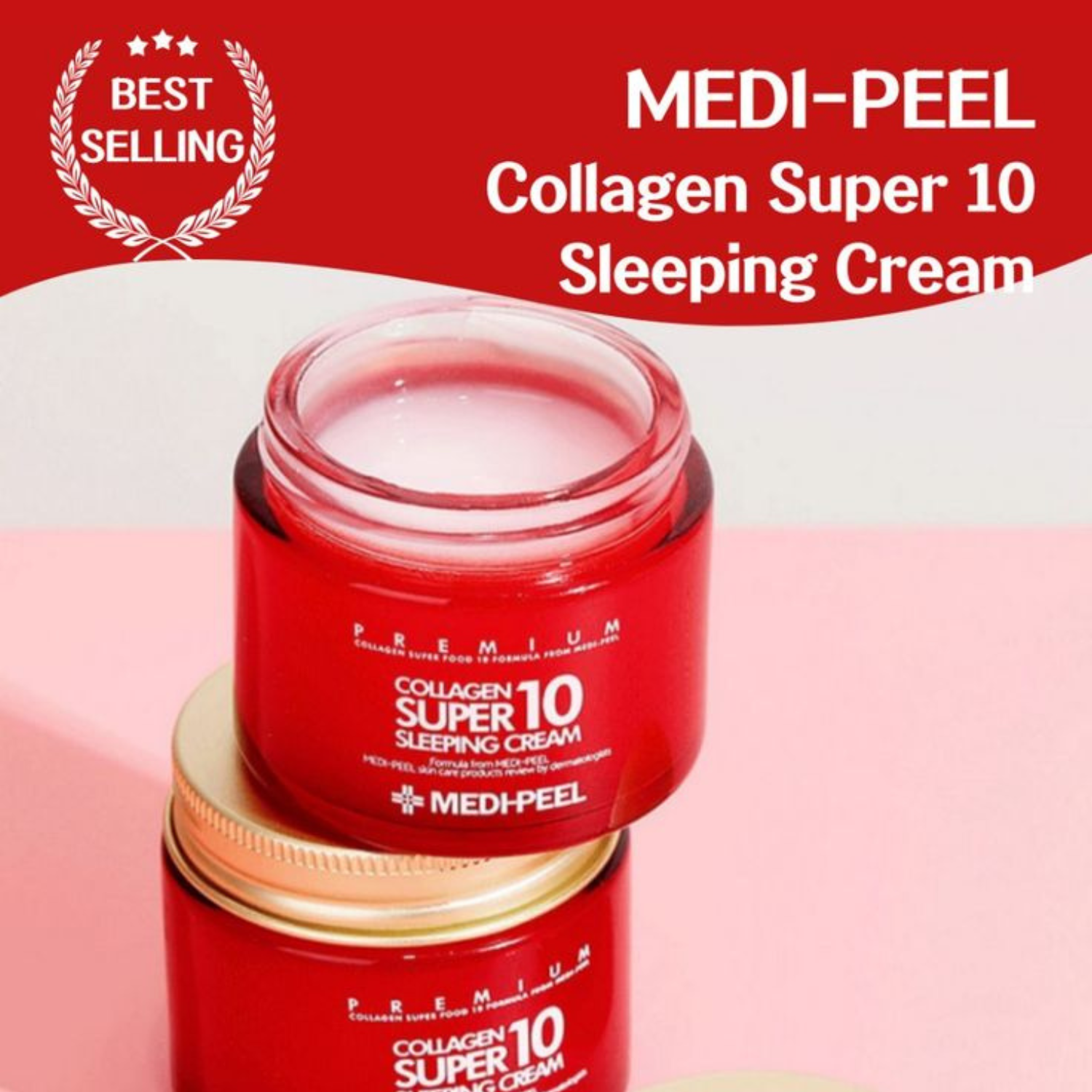 MEDI-PEEL - Collagen Super 10 Sleeping Cream - Crema notte al collagene anti-age