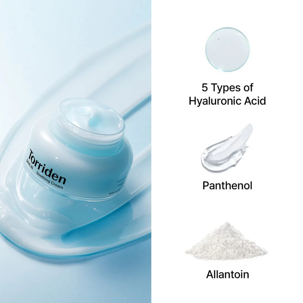 Torriden - Dive-In Soothing Cream - Crema viso lenitiva con Acido Ialuronico