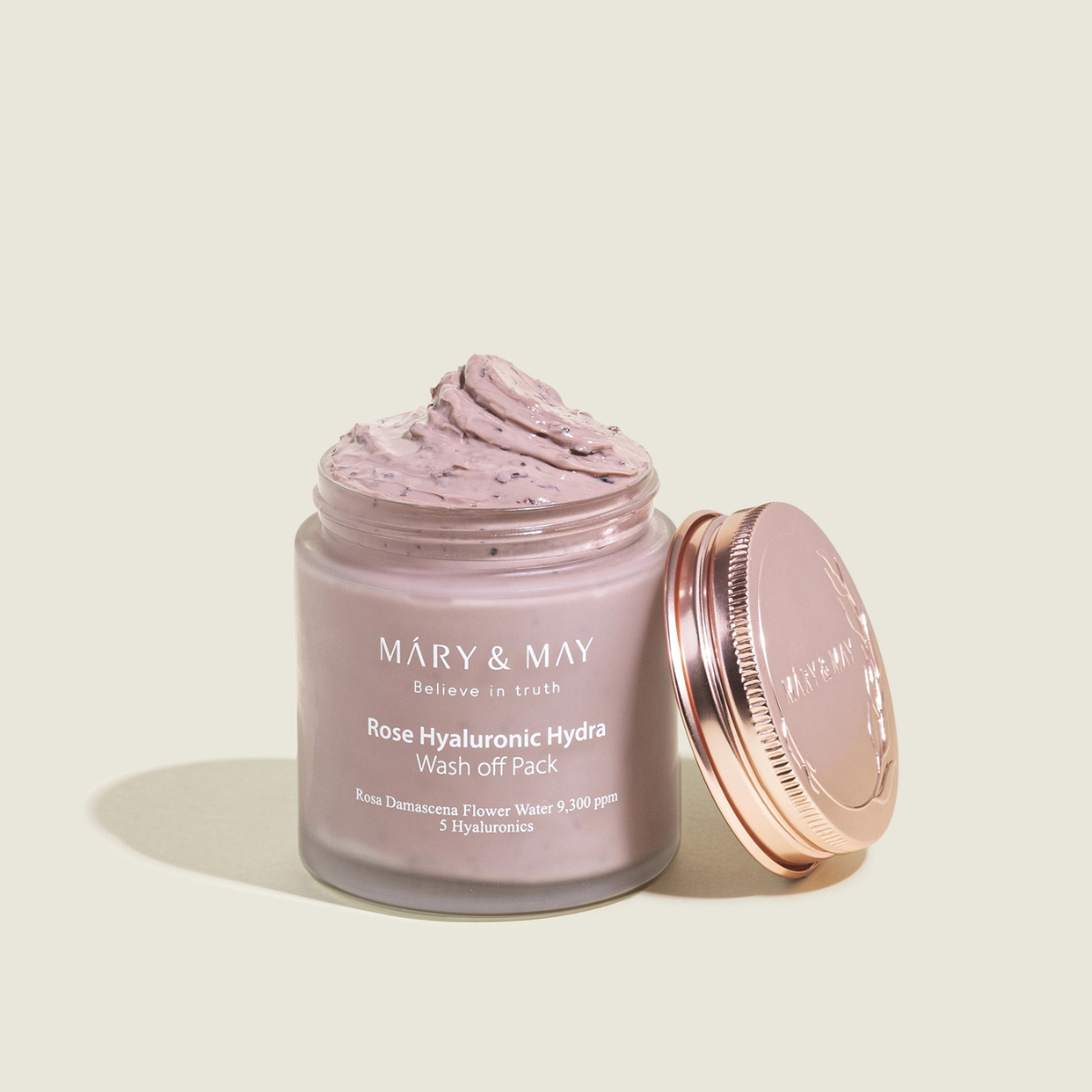 Mary&May - Rose Hyaluronic Hydra Wash Off Mask - Maschera viso delicata all'argilla e rosa damascena