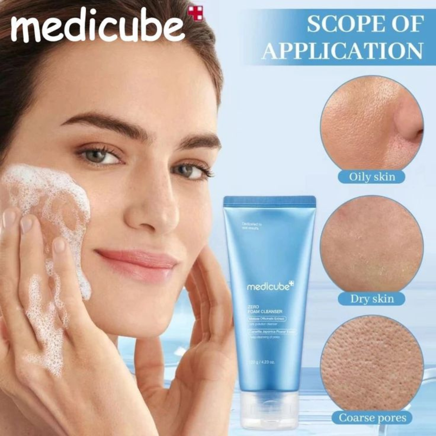 Medicube - Zero Foam Cleanser - Detergente viso schiumogeno purificante
