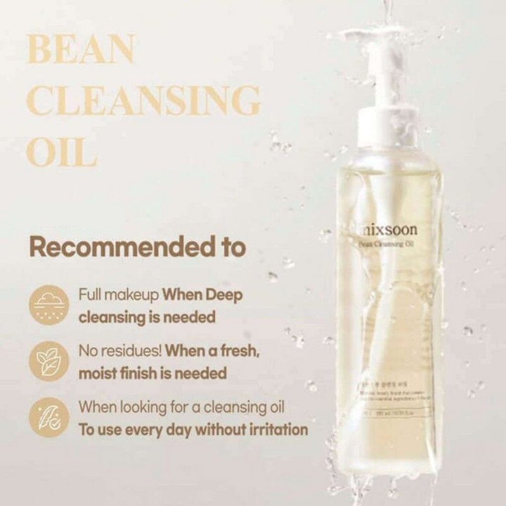 Mixsoon - Bean Cleansing Oil - Olio detergente nutriente ai fermenti