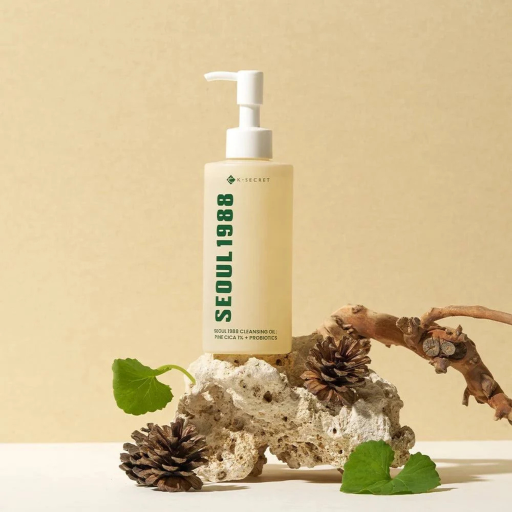 KSECRET - SEOUL 1988 Cleansing Oil: Pine Cica 1% + Probiotics - Olio detergente viso alla centella e probiotici