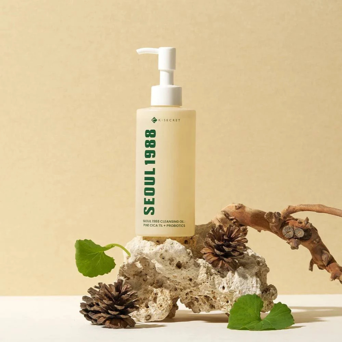 KSECRET - SEOUL 1988 Cleansing Oil: Pine Cica 1% + Probiotics - Olio detergente viso alla centella e probiotici