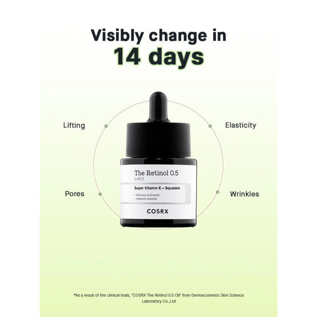 COSRX – The Retinol 0.5 Oil – Olio viso anti-età al retinolo