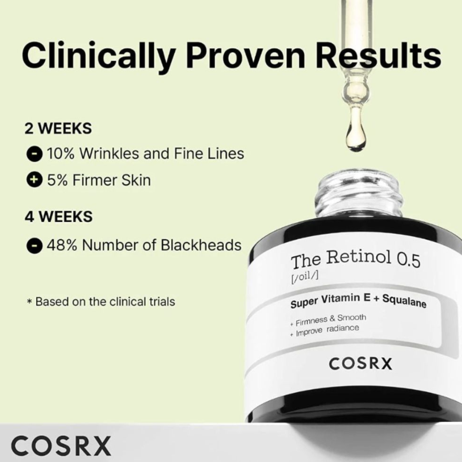 COSRX – The Retinol 0.5 Oil – Olio viso anti-età al retinolo