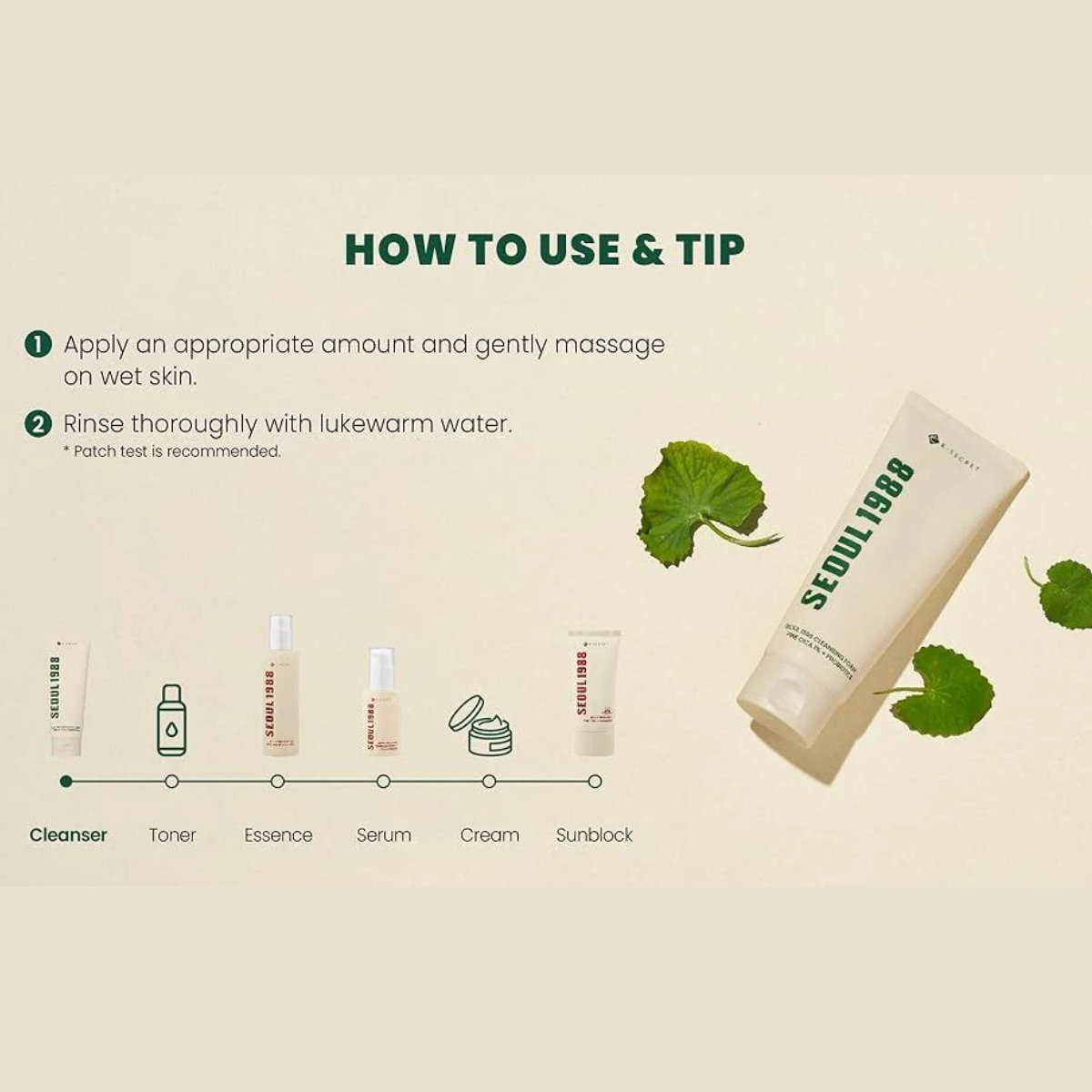 KSECRET - SEOUL 1988 Cleansing Foam: Pine Cica 1% + Probiotics - Detergente viso purificante con centella e probiotici