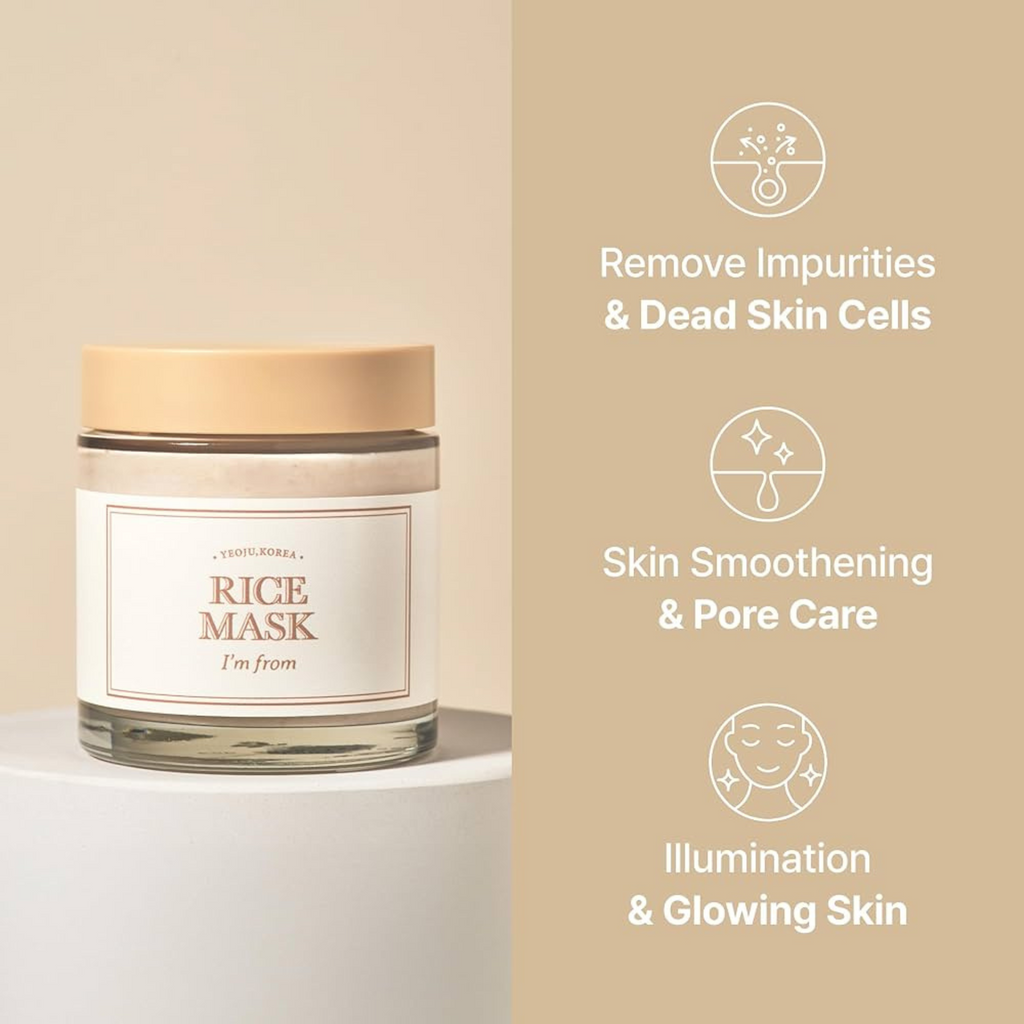 I'm From – Rice Mask – Maschera viso illuminante & levigante al riso