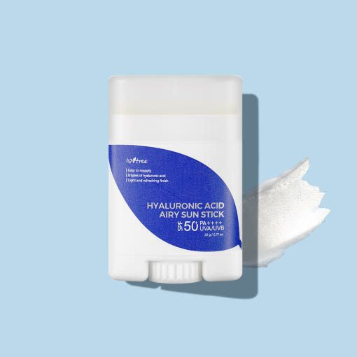 Isntree -  Hyaluronic Acid Airy Sun Stick SPF50 - Stick solare viso leggero all'acido ialuronico