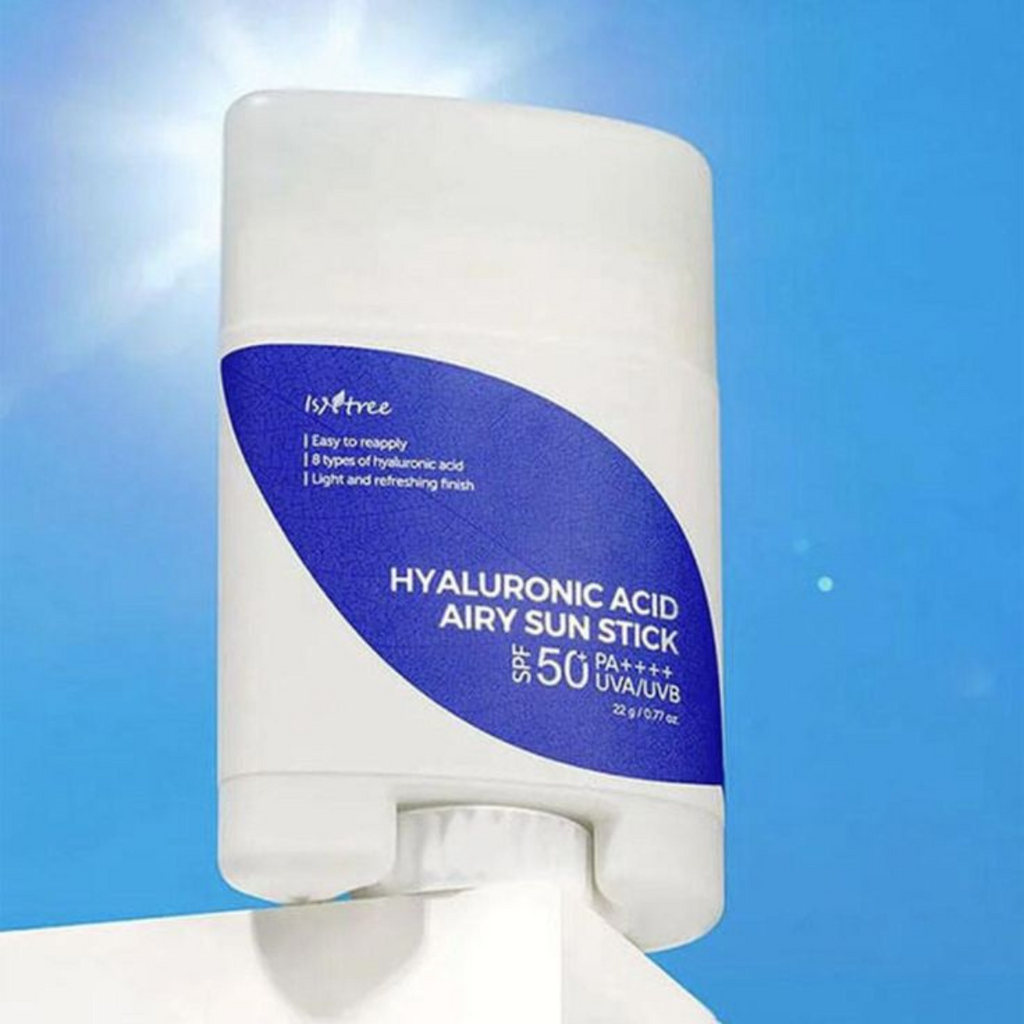Isntree -  Hyaluronic Acid Airy Sun Stick SPF50 - Stick solare viso leggero all'acido ialuronico