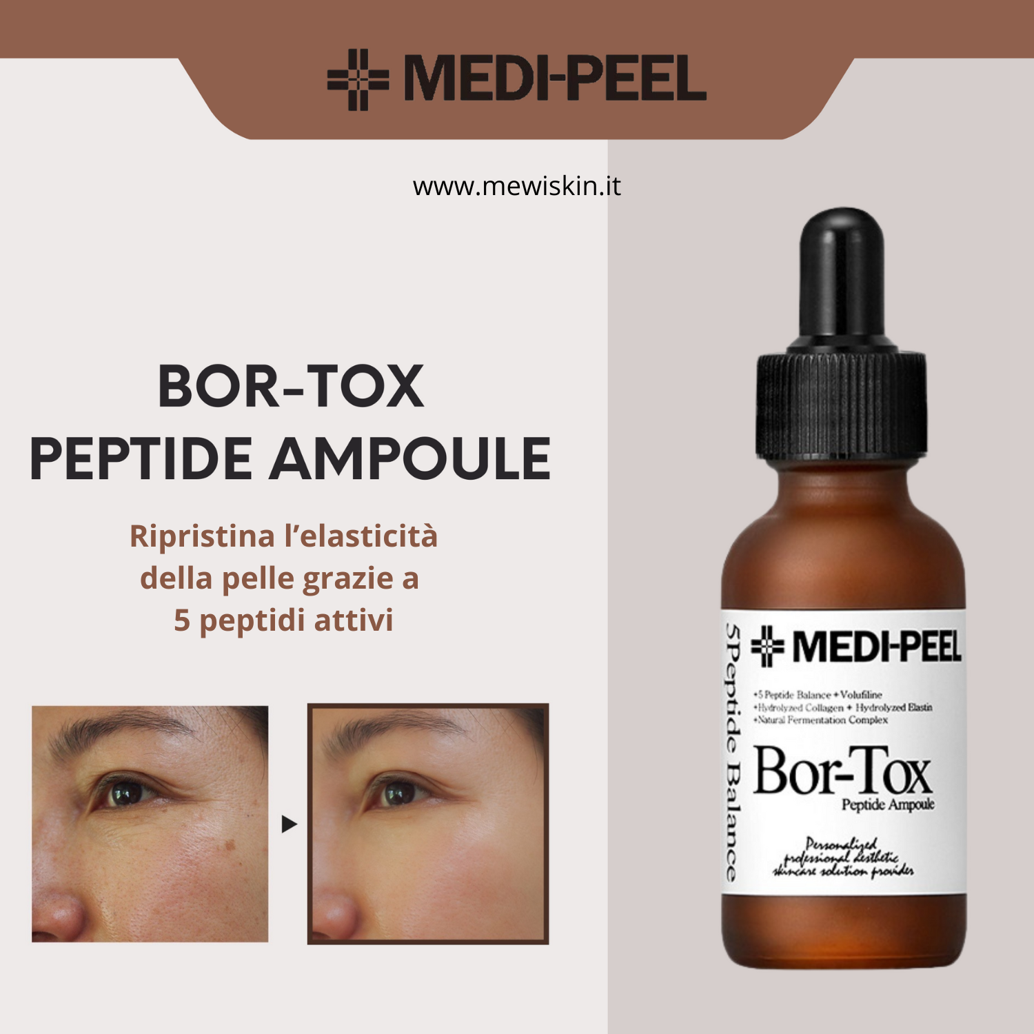 MEDI-PEEL - Peptide-Tox Bor-Tox Peptide Ampoule - Siero viso ai peptidi anti-age