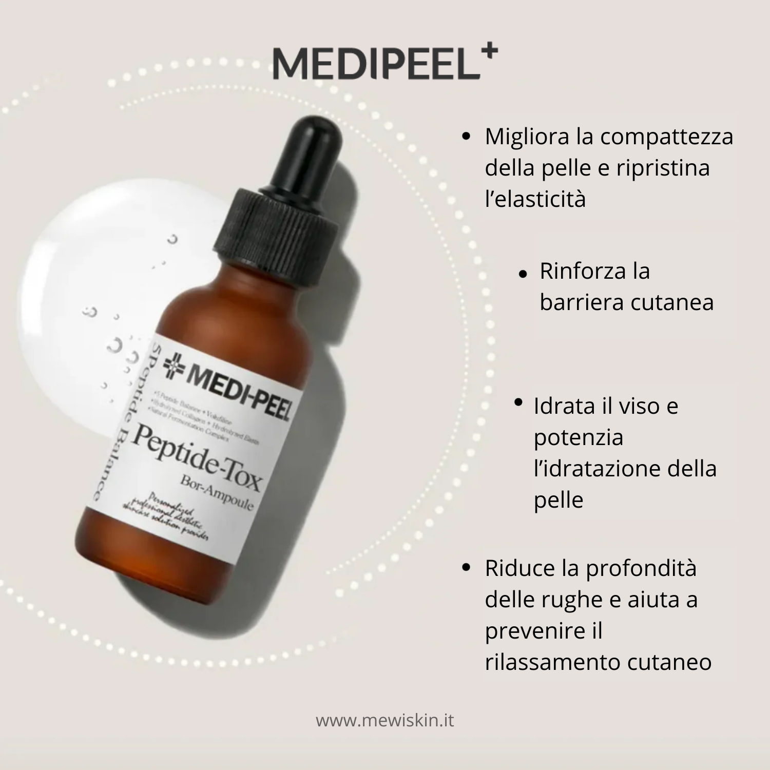 MEDI-PEEL - Peptide-Tox Bor-Tox Peptide Ampoule - Siero viso ai peptidi anti-age