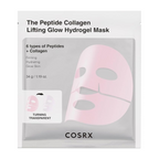 COSRX – Peptide Collagen Glow Hydrogel Mask - Maschera viso al collagene illuminante