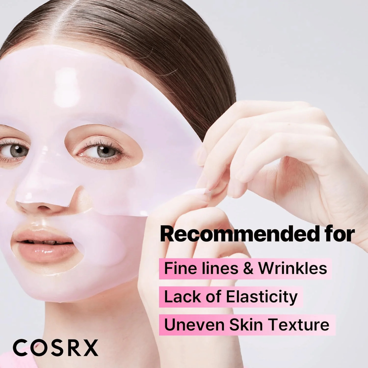 COSRX - Peptide Collagen Glow Hydrogel Mask - Maschera viso al collagene illuminante