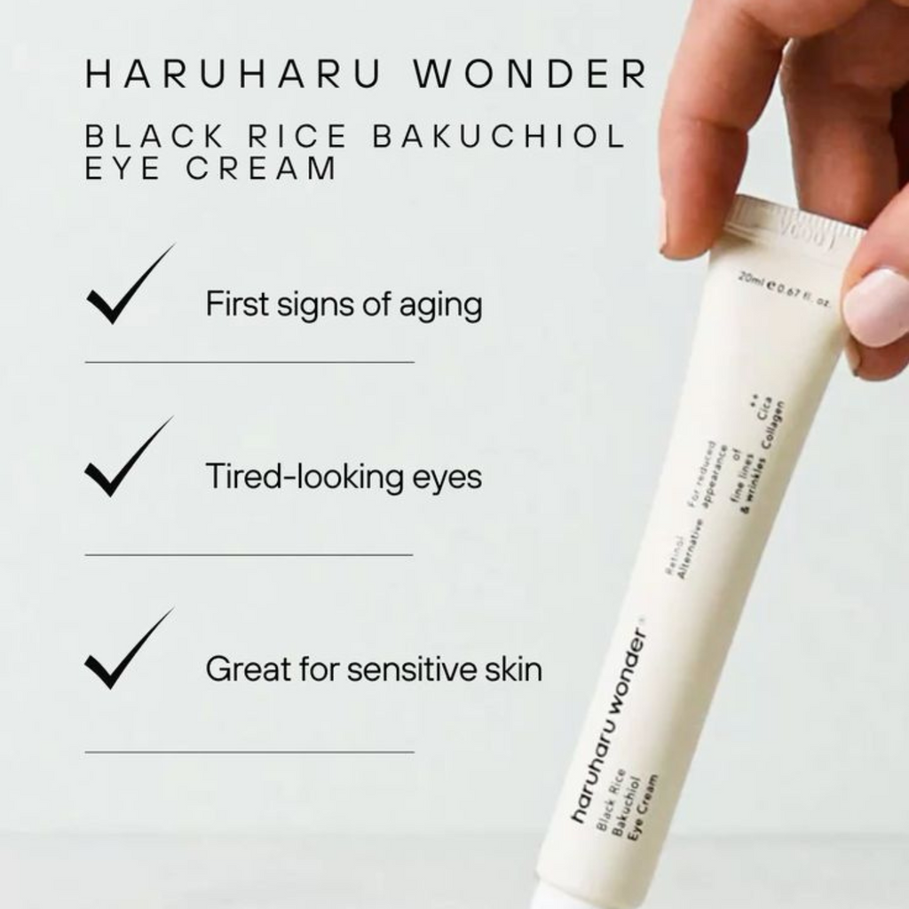 Haruharu Wonder – Black Rice Bakuchiol Eye Cream – Crema contorno occhi anti-age & illuminante