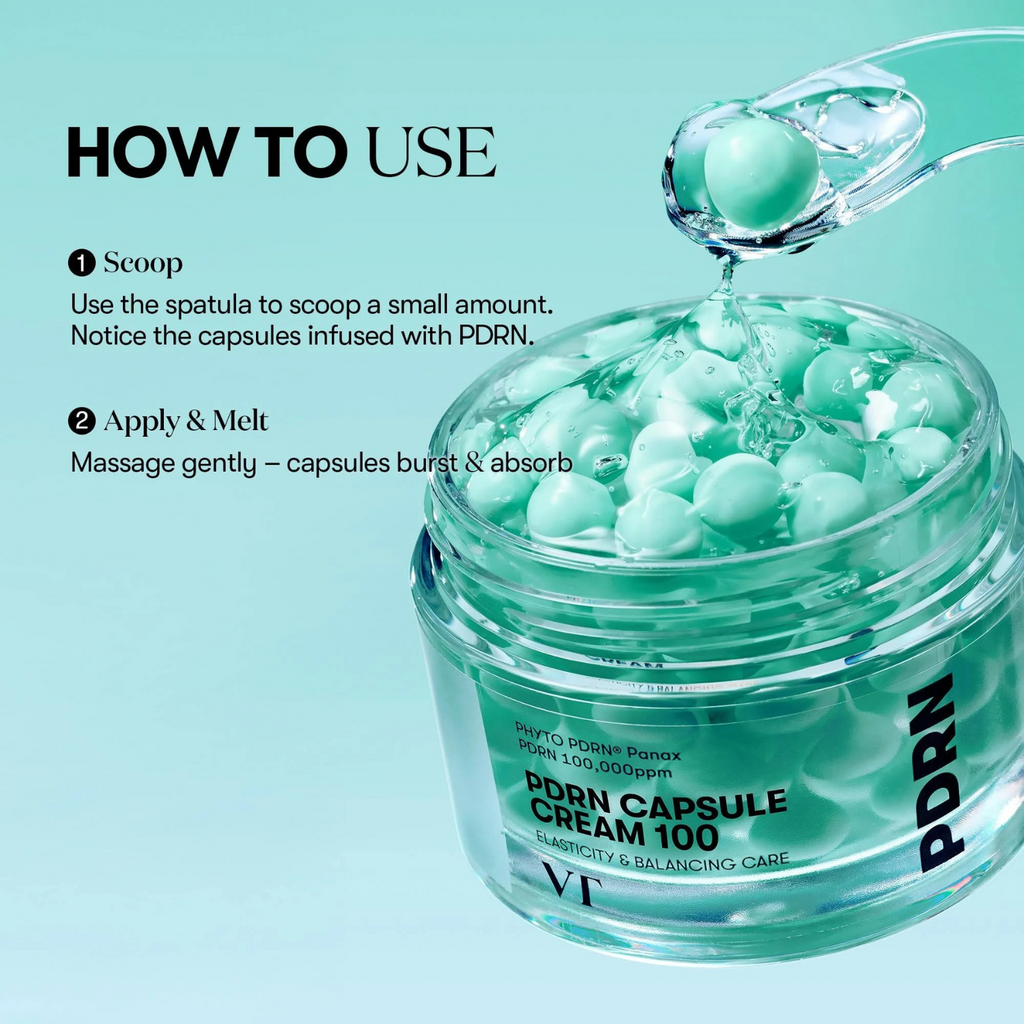 VT Cosmetics – PDRN Capsule Cream 100 – Crema viso idratante e rigenerante