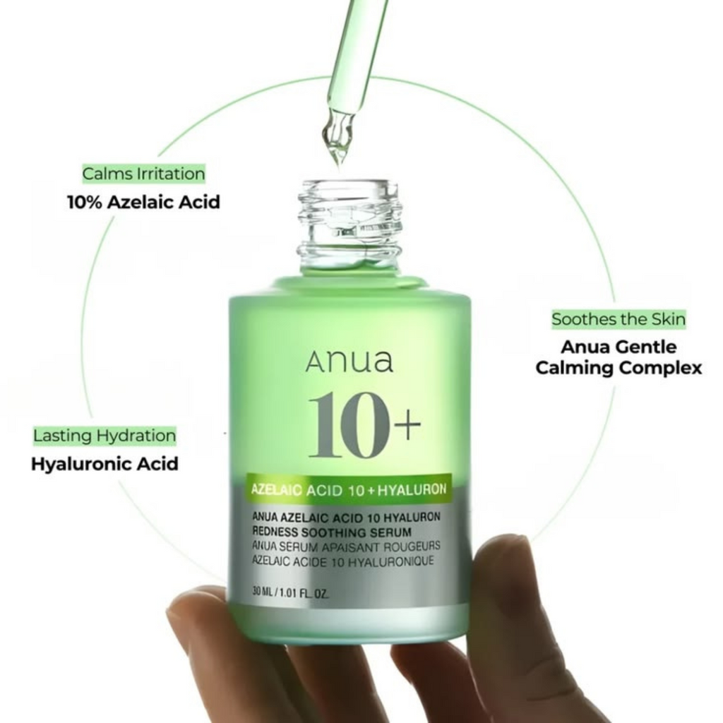 Anua – Azelaic Acid 10 Hyaluron Redness Soothing Serum – Siero viso lenitivo anti-rossori