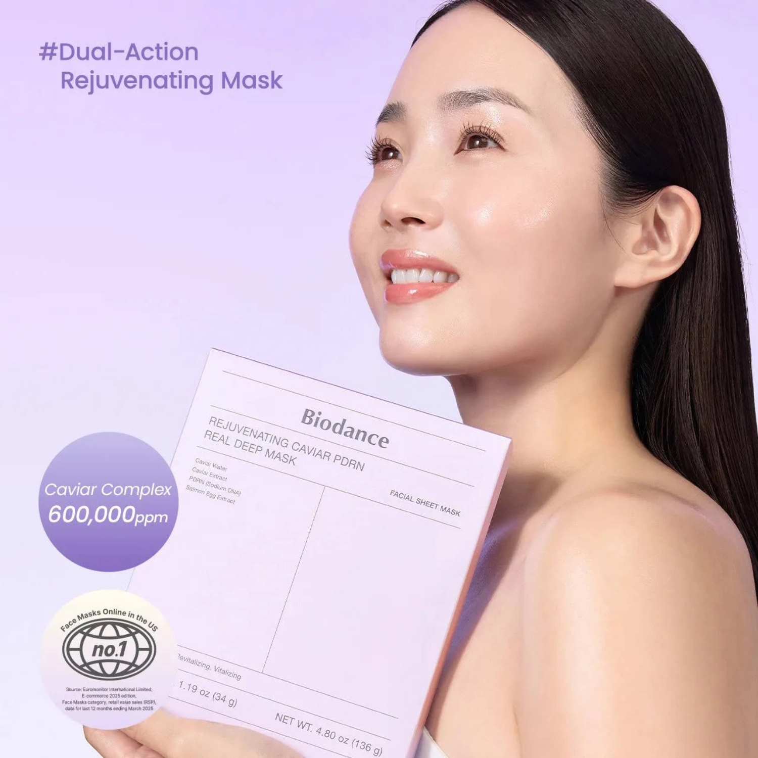 Biodance – Rejuvenating Caviar PDRN Real Deep Mask – Maschera viso rigenerante al caviale e PDRN