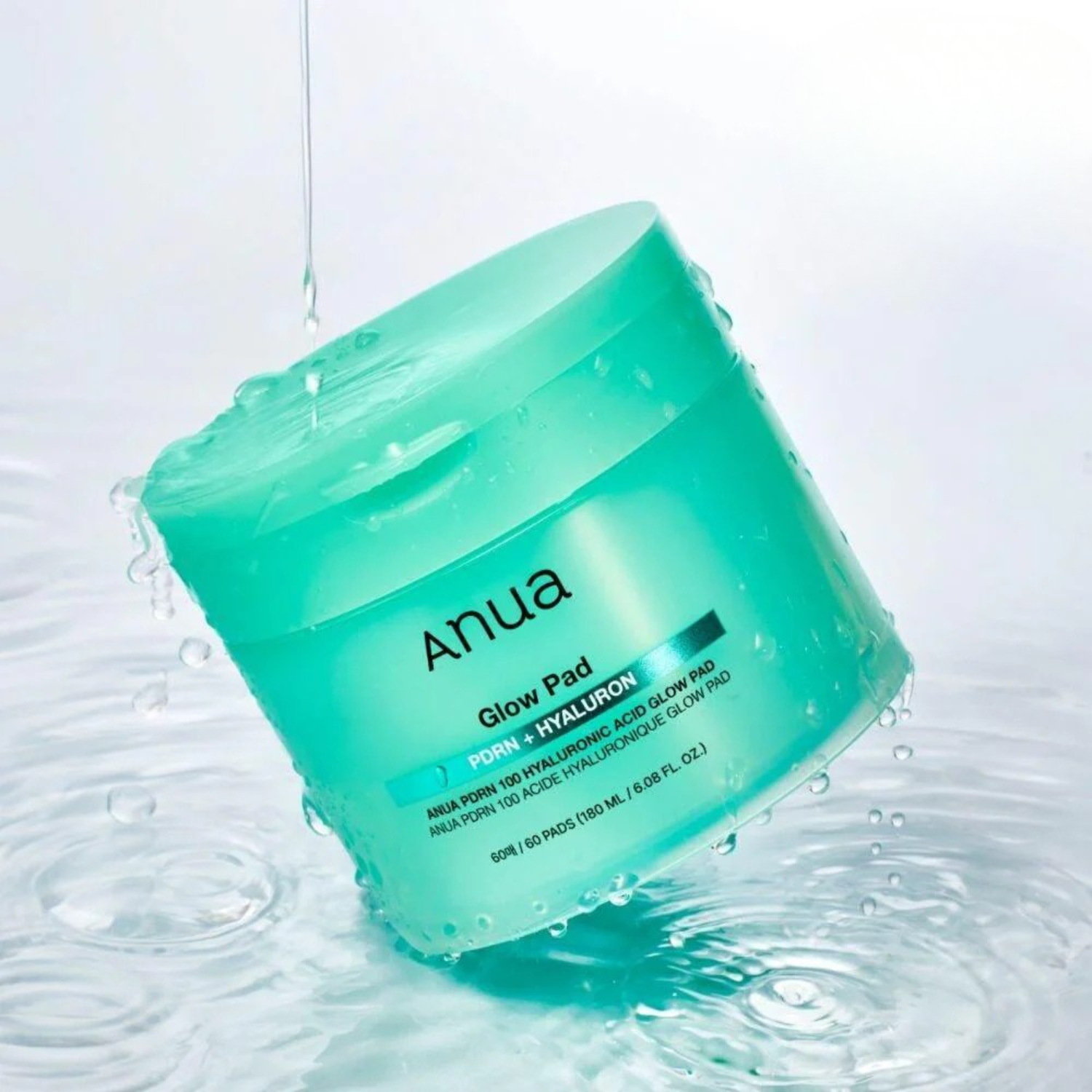 Anua – PDRN 100 Hyaluronic Acid Glow Pad – Dischetti viso illuminanti e idratanti