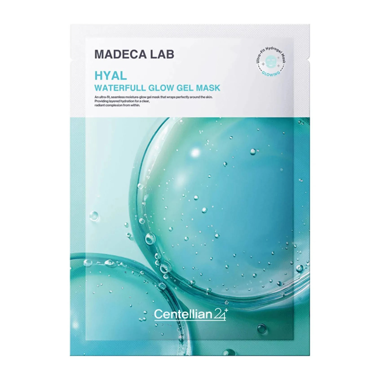 Centellian24 – Madeca Lab Hyal Waterfull Glow Gel Mask – Maschera viso in gel idratante e illuminante