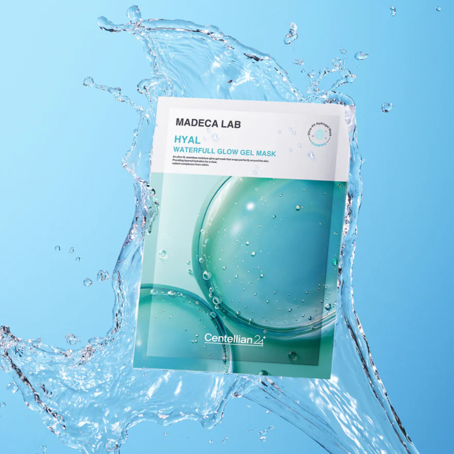 Centellian24 – Madeca Lab Hyal Waterfull Glow Gel Mask – Maschera viso in gel idratante e illuminante