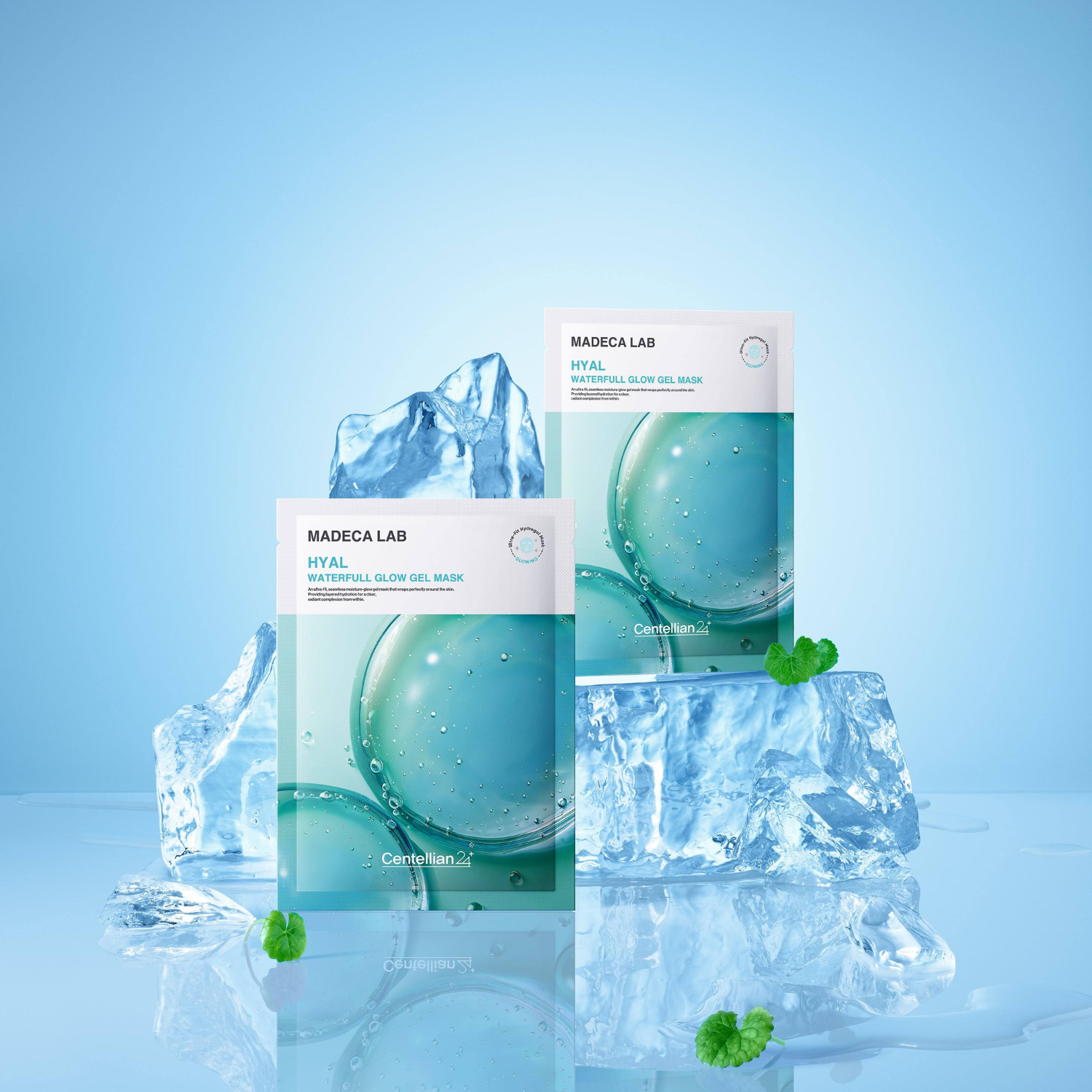 Centellian24 – Madeca Lab Hyal Waterfull Glow Gel Mask – Maschera viso in gel idratante e illuminante
