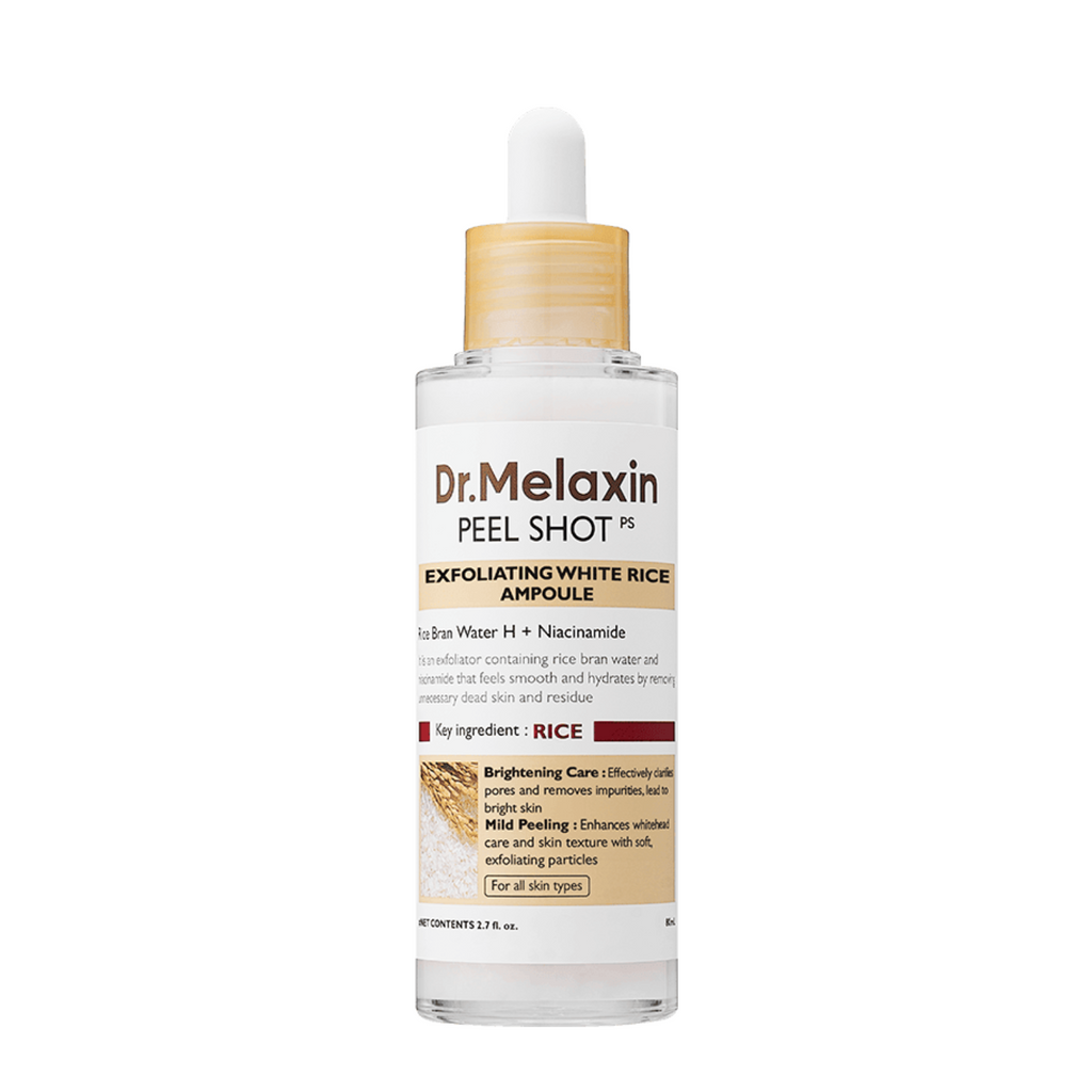 Dr.Melaxin – Peel Shot Exfoliant White Rice Ampoule – Ampoule viso esfoliante e illuminante al riso