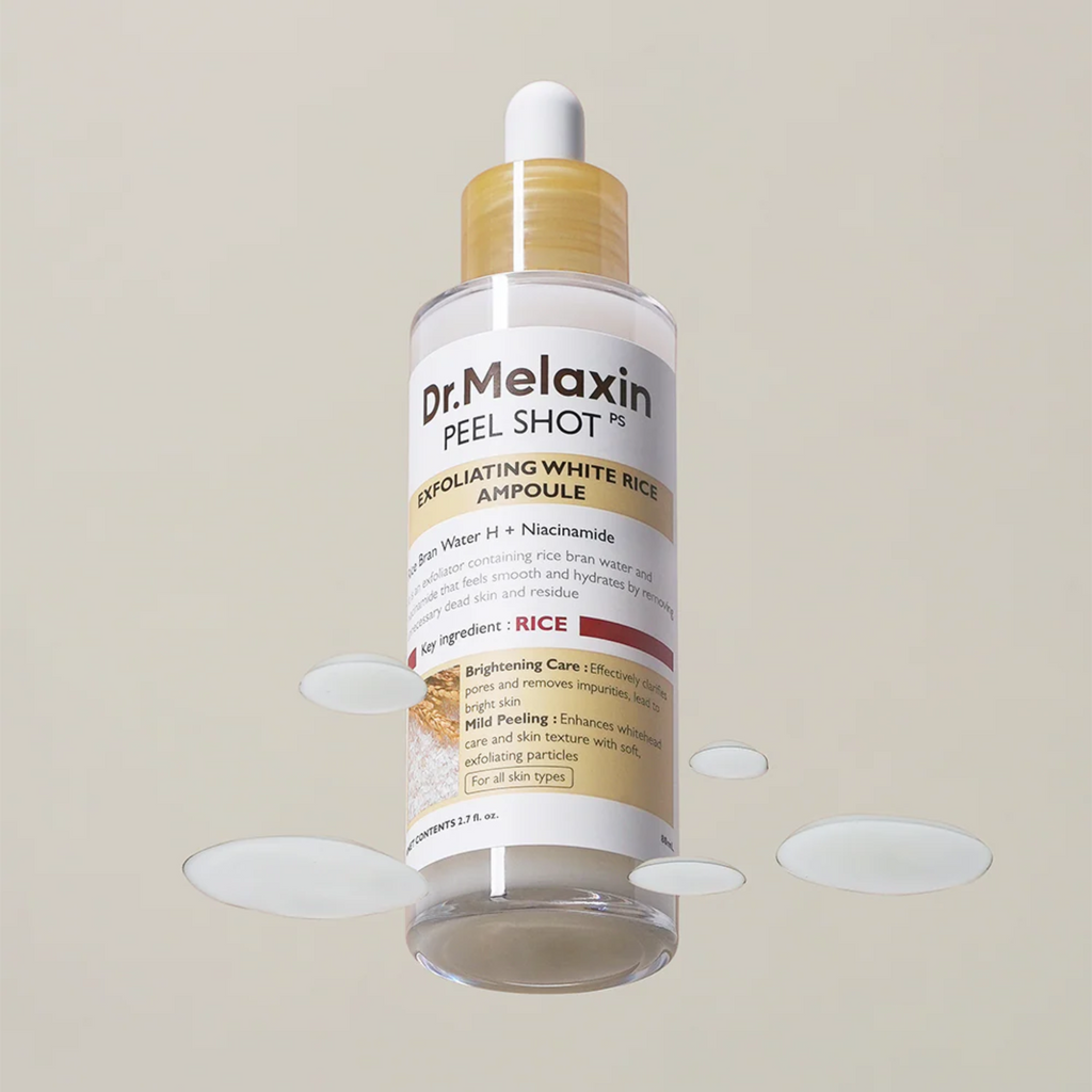 Dr.Melaxin – Peel Shot Exfoliant White Rice Ampoule – Ampoule viso esfoliante e illuminante al riso