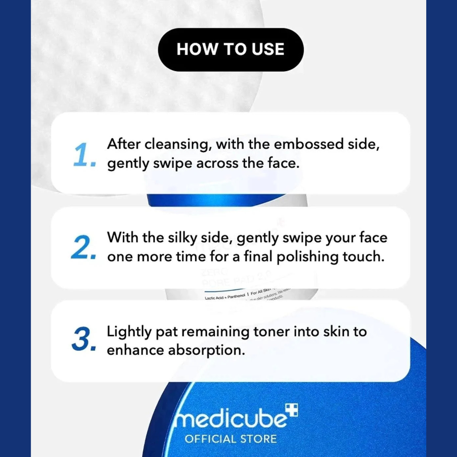 Medicube – Zero Pore Pad 2.0 – Dischetti viso esfolianti anti-pori e sebo